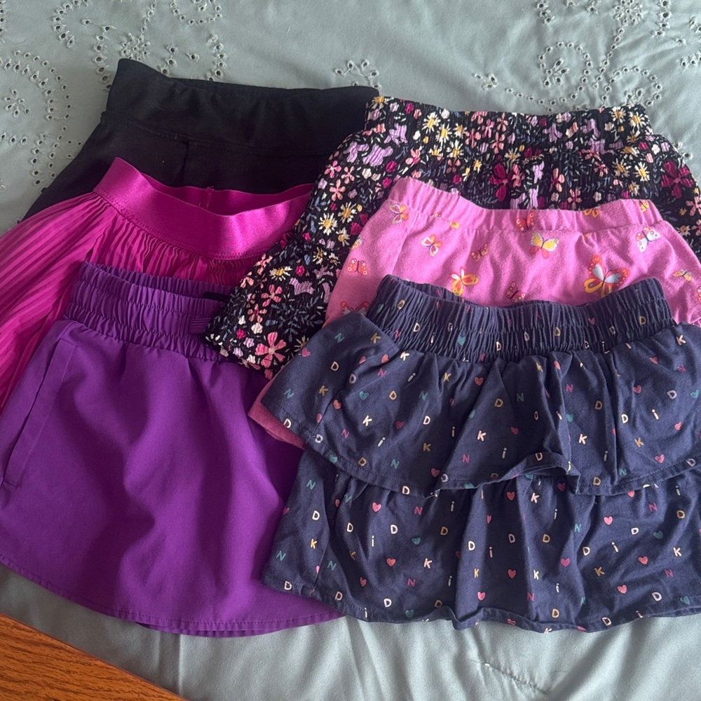 Colorful Girls' Skirt Set